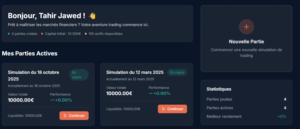 Dashboard outil métier sur-mesure