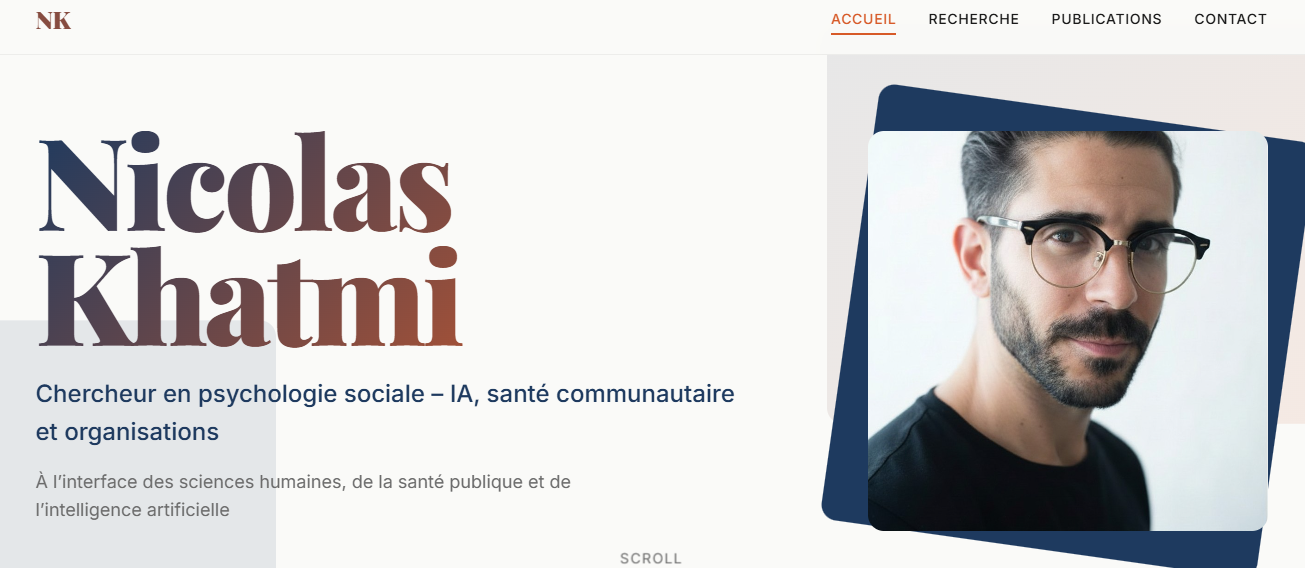 Exemple de site web réalisé